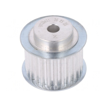 Roată de curea T5 aluminiu 25mm x 36mm x 39mm | Electronic-mag.ro | Componente Electronice