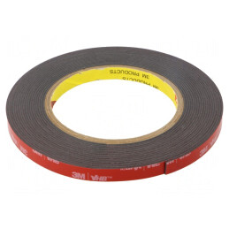 Bandă de Fixare Acrilică Neagră 9mm x 5,5m | Electronic-mag.ro | Componente Electronice