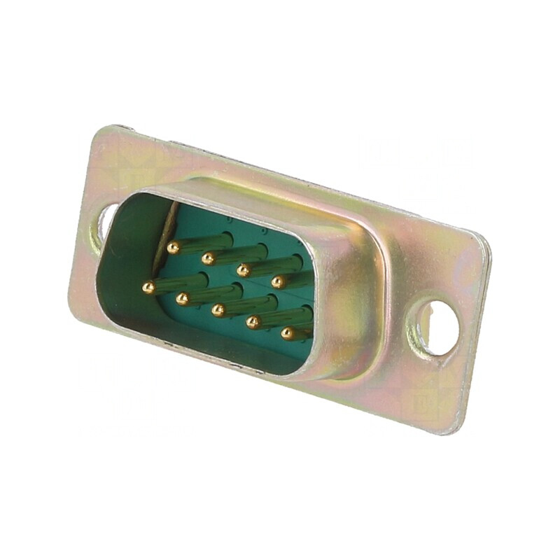 Conector D-Sub 9-PIN Tată cu Șuruburi pentru Lipire | Electronic-mag.ro | Componente Electronice