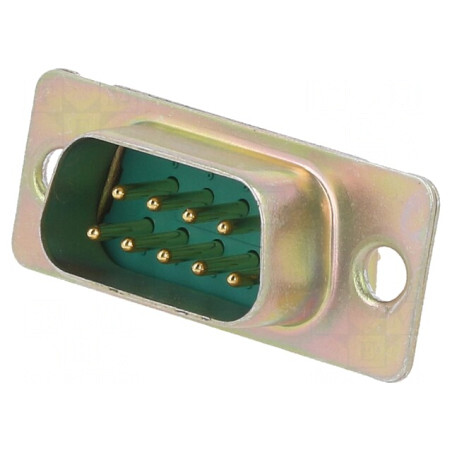 Conector D-Sub 9-PIN Tată cu Șuruburi pentru Lipire | Electronic-mag.ro | Componente Electronice