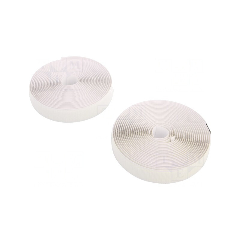 Bandă Velcro Albă 20mm x 5m x 3mm | Electronic-mag.ro | Componente Electronice