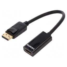 Adaptor DisplayPort la HDMI 150mm | Electronic-mag.ro | Componente Electronice