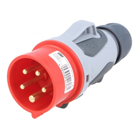 Conector Alimentare AC Trifazat 16A 400VAC IP44 | Electronic-mag.ro | Componente Electronice