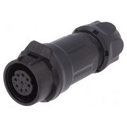 Conector Circular Mufă 16mm 9-PIN Aurit 5A Mamă | Electronic-mag.ro | Componente Electronice