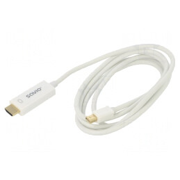Cablu HDMI la mini DisplayPort 1.8m Alb | Electronic-mag.ro | Componente Electronice