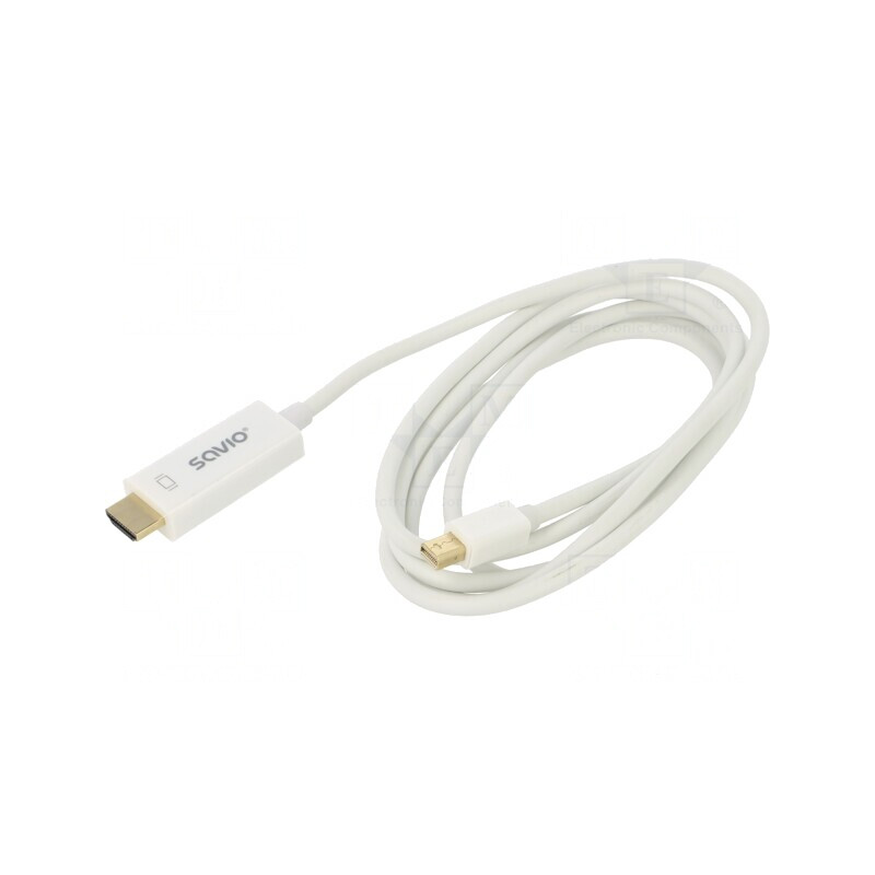 Cablu HDMI la mini DisplayPort 1.8m Alb | Electronic-mag.ro | Componente Electronice