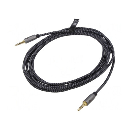 Cablu Jack 3.5mm 3m Aurit 3-pin | Electronic-mag.ro | Componente Electronice