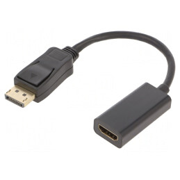 Adaptor DisplayPort la HDMI 100mm | Electronic-mag.ro | Componente Electronice