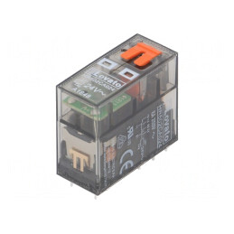 Releu Electromagnetic DPDT 24VAC 8A Soclu | Electronic-mag.ro | Componente Electronice