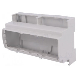 Carcasă pentru șină DIN gri 90,5mm x 142,3mm x 62mm | Electronic-mag.ro | Componente Electronice