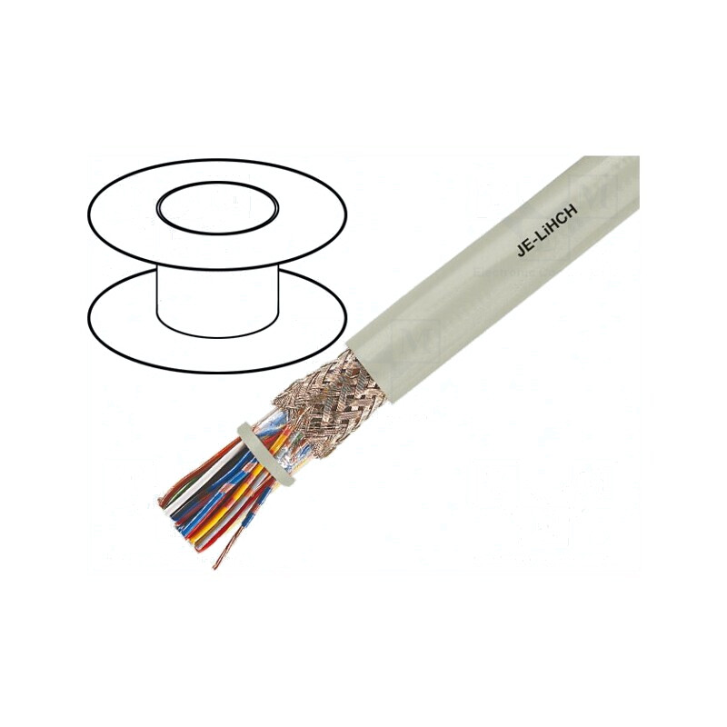 Cablu JE-LiHCH 4x2x0,5mm2 FRNC Gri 225V Anti-Flacără | Electronic-mag.ro | Componente Electronice