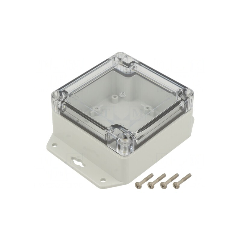 Carcasă universală ABS gri deschis 90x90x45mm | Electronic-mag.ro | Componente Electronice