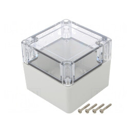 Carcasă Universală 90x90x75mm cu Bucșă din Alamă | Electronic-mag.ro | Componente Electronice