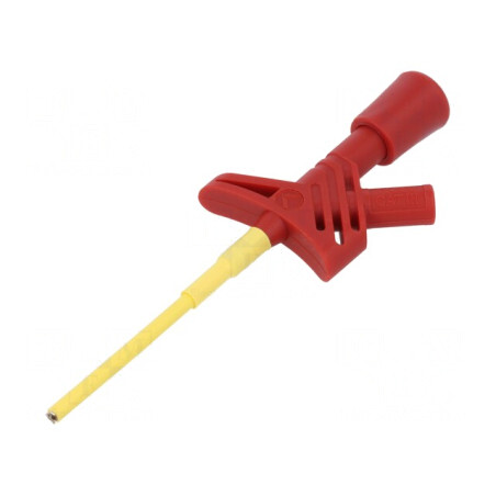 Pensetă Măsurare 3A Roșie 2mm 100mm | Electronic-mag.ro | Componente Electronice