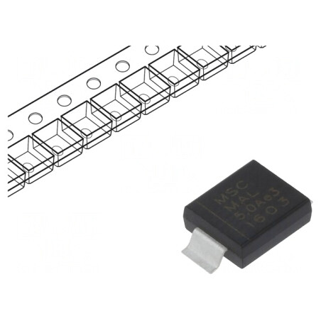 Diodă TVS 3kW 6,4V Unidirecţională DO215AB | Electronic-mag.ro | Componente Electronice
