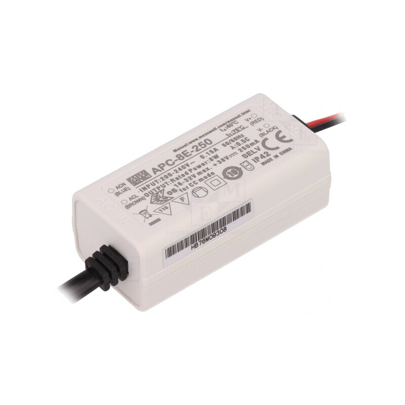 Alimentator LED 8W IP42 250mA 16-32VDC | Electronic-mag.ro | Componente Electronice Alimentator LED 8W IP42 250mA 16-32VDC | Electronic-mag.ro | Componente Electronice
