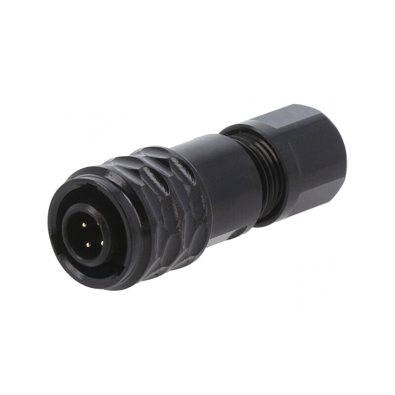 Mufă SA6 tată 4 PIN IP67 3A 30V Lipire pe Cablu | Electronic-mag.ro | Componente Electronice