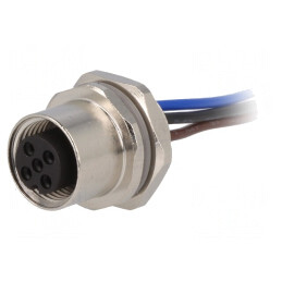 Soclu M12 PIN 3 Femelă IP67 DeviceNet/CANopen | Electronic-mag.ro | Componente Electronice