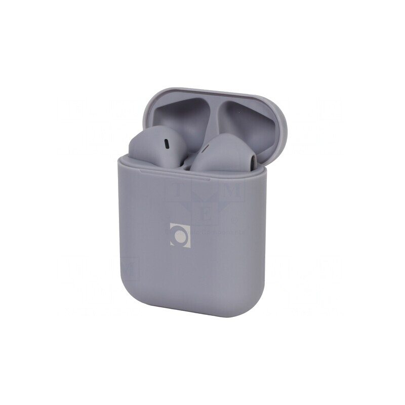 Căști wireless gri USB C cu microfon 3h autonomie | Electronic-mag.ro | Componente Electronice