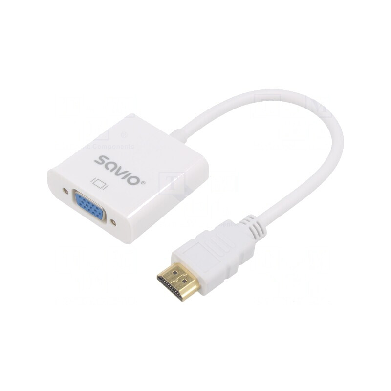Convertor D-Sub 15pin la HDMI Alb | Electronic-mag.ro | Componente Electronice