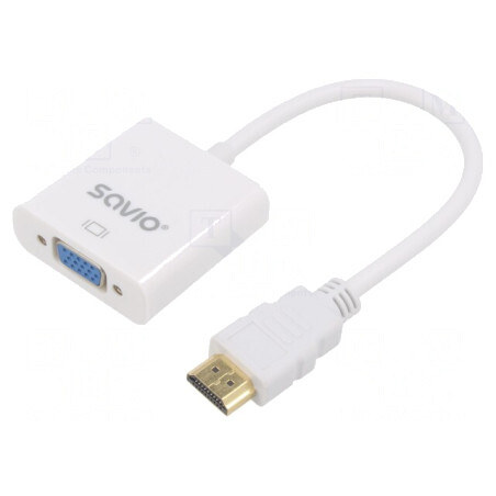 Convertor D-Sub 15pin la HDMI Alb | Electronic-mag.ro | Componente Electronice