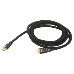 Cablu HDMI 1.4 PVC Textil 3m | Electronic-mag.ro | Componente Electronice