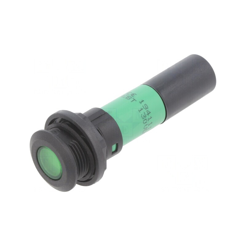 Lampă LED Control Verde 130VDC Ø16mm | Electronic-mag.ro | Componente Electronice