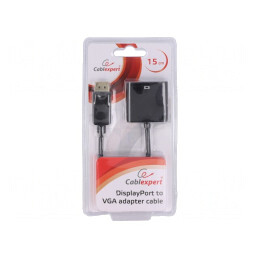 Convertor DisplayPort 1.1a 0,15m Negru | Electronic-mag.ro | Componente Electronice