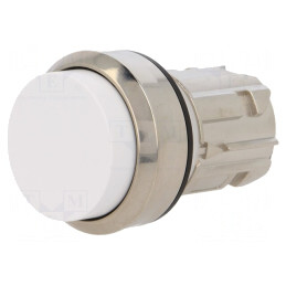 Comutator Alb 22mm Acționare Prin Apăsare | Electronic-mag.ro | Componente Electronice