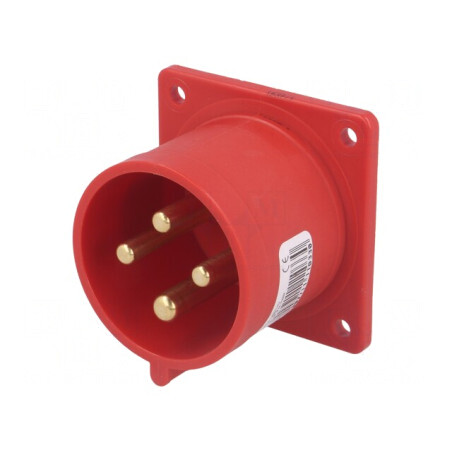 Conector alimentare trifazat 32A 400V IP44 | Electronic-mag.ro | Componente Electronice