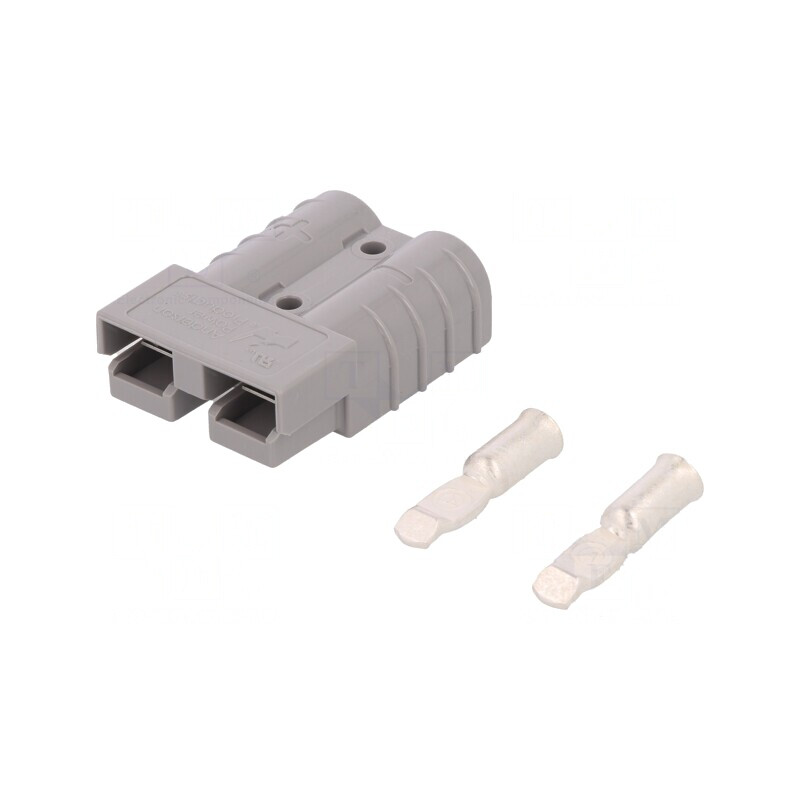 Mufă cablu-cablu SB50 hermafrodit 2 pini crimpată | Electronic-mag.ro | Componente Electronice
