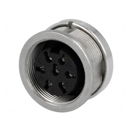 Conector M16 Mamă Lipire 7-PIN 5A 100V IP65/IP67 | Electronic-mag.ro | Componente Electronice