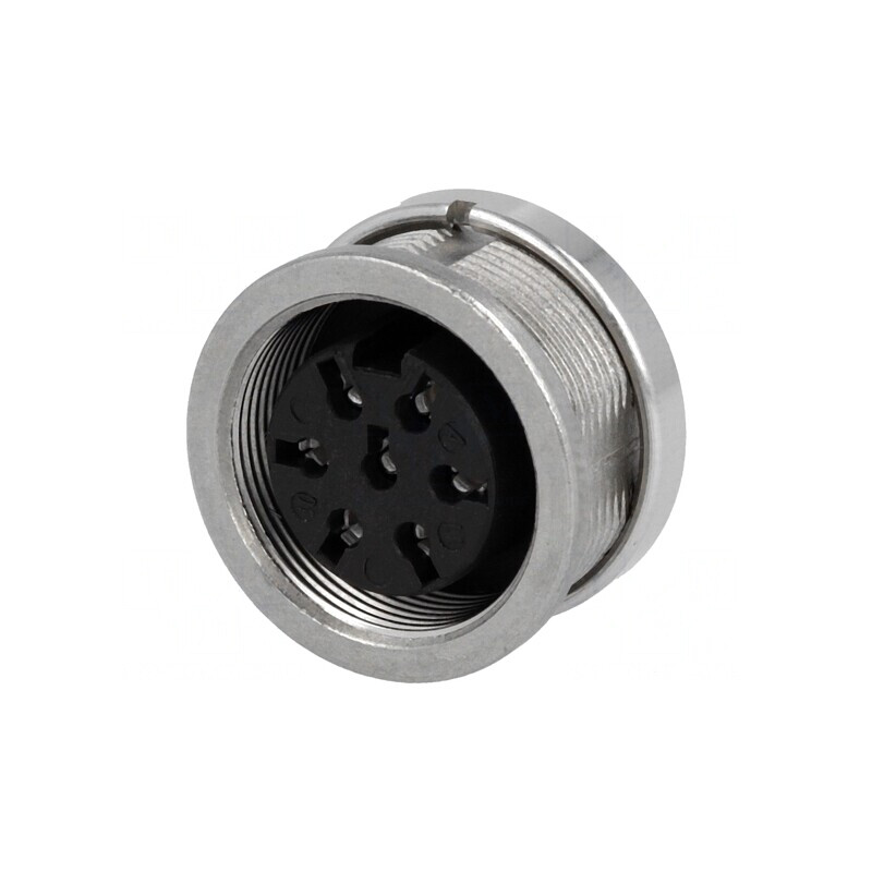 Conector M16 Mamă Lipire 7-PIN 5A 100V IP65/IP67 | Electronic-mag.ro | Componente Electronice