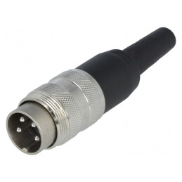 Conector M16 Mufă Tată Lipire 4 PIN 5A 300V Drept | Electronic-mag.ro | Componente Electronice