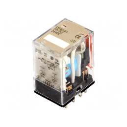 Releu electromagnetic DPDT 24VDC 10A | Electronic-mag.ro | Componente Electronice