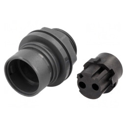 Conector Circular Soclu Mamă 2 PIN 16A | Electronic-mag.ro | Componente Electronice