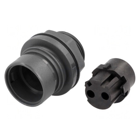 Conector Circular Soclu Mamă 2 PIN 16A | Electronic-mag.ro | Componente Electronice