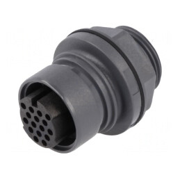 Conector circular soclu mamă 16 PIN fără contacte | Electronic-mag.ro | Componente Electronice
