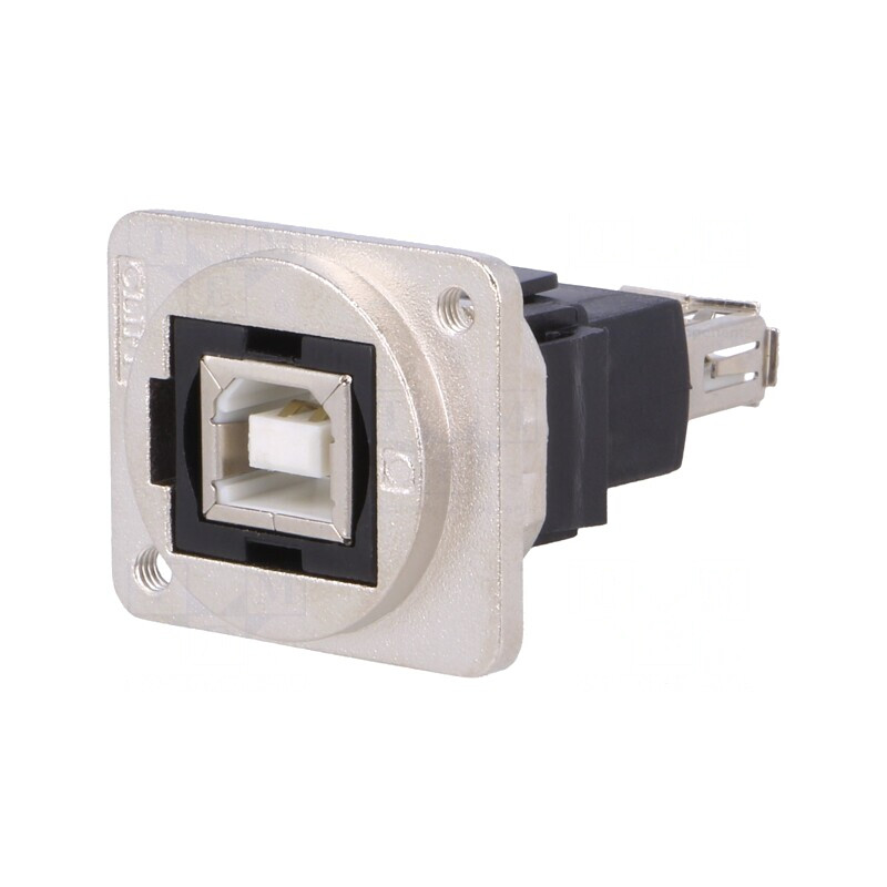 Adaptor USB A-B Metalic 2.0 19x24mm | Electronic-mag.ro | Componente Electronice