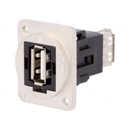 Adaptor USB 2.0 Metalic Dual-Soclu | Electronic-mag.ro | Componente Electronice