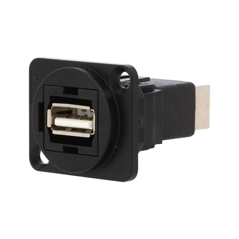 Adaptor USB A la USB B Metalic 2.0 19x24mm | Electronic-mag.ro | Componente Electronice