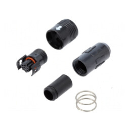 Mufă Circulară HR30 Push-Pull Aurită 2A 12 PIN-uri | Electronic-mag.ro | Componente Electronice