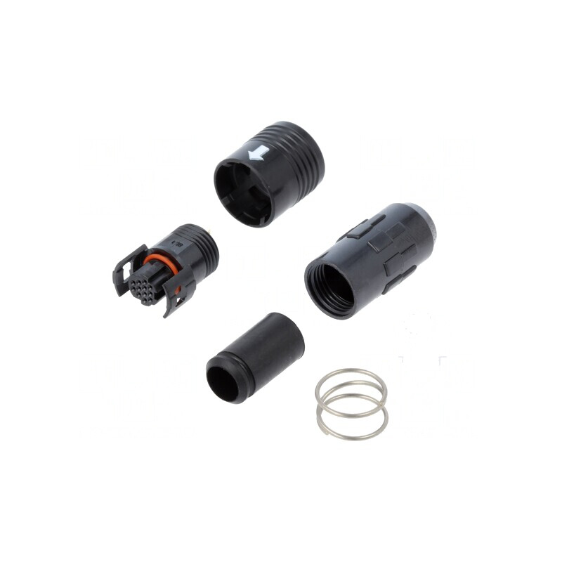 Mufă Circulară HR30 Push-Pull Aurită 2A 12 PIN-uri | Electronic-mag.ro | Componente Electronice