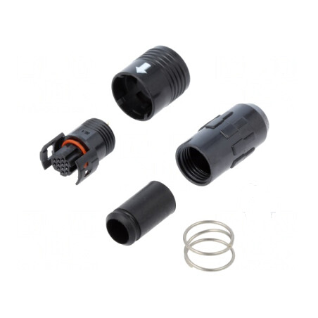 Mufă Circulară HR30 Push-Pull Aurită 2A 12 PIN-uri | Electronic-mag.ro | Componente Electronice