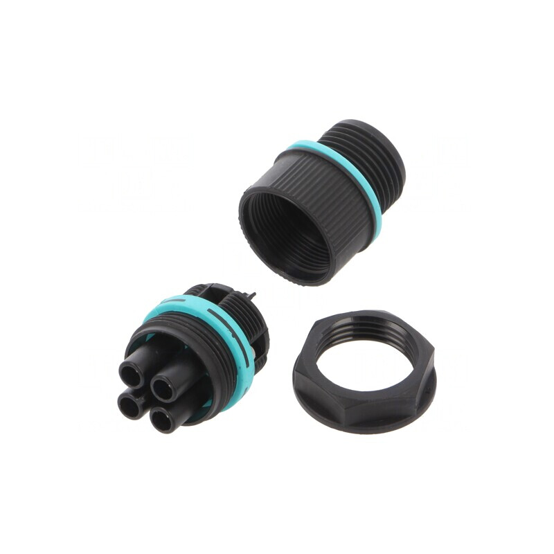 Conector Alimentare AC cu Șurub 0,5-4mm² Mamă TH387 | Electronic-mag.ro | Componente Electronice