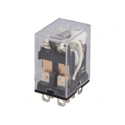 Releu electromagnetic DPDT 24VDC 10A | Electronic-mag.ro | Componente Electronice