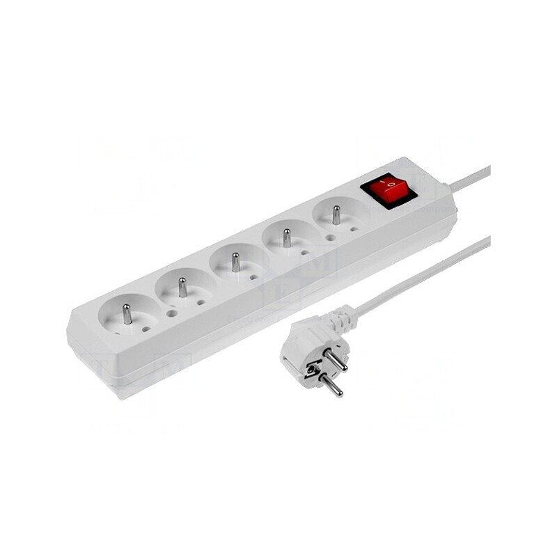 Prelungitor 5 Prize 1,5m Alb 16A | Electronic-mag.ro | Componente Electronice