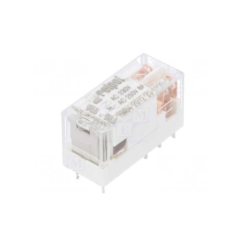 Releu Electromagnetic DPDT 230VAC 8A PCB | Electronic-mag.ro | Componente Electronice