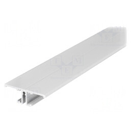 Profil aluminiu pentru module LED alb 1m BACK10 | Electronic-mag.ro | Componente Electronice