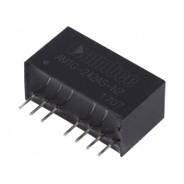 Convertor DC/DC 1W 18-36V la 24V 42mA SIP8 | Electronic-mag.ro | Componente Electronice